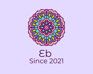 Home Decor - Floral Prism Mandala logo design