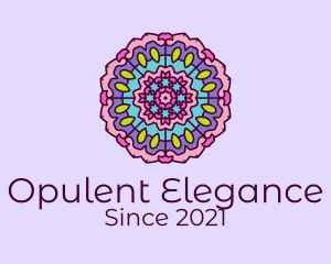 Baroque - Floral Prism Mandala logo design