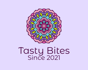 Textile - Floral Prism Mandala logo design