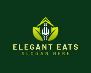 Fork Leaf Restaurant logo design