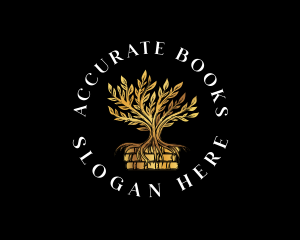 Classic Tree Book logo design