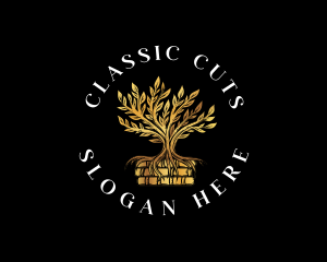 Classic Tree Book logo design