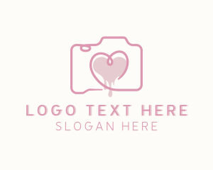 Videography - Heart Photo Camera logo design