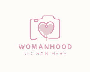 Photographer - Heart Photo Camera logo design