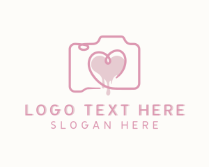 Hobby - Heart Photo Camera logo design