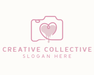 Heart Photo Camera logo design