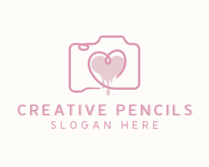 Heart Photo Camera logo design