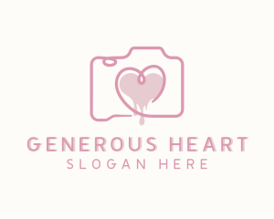 Heart Photo Camera logo design