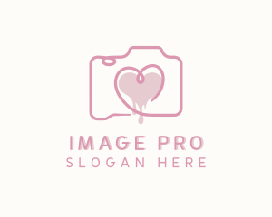 Heart Photo Camera logo design