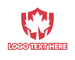 Law Enforcer - Red Canada Shield logo design