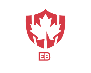 Red Canada Shield logo design