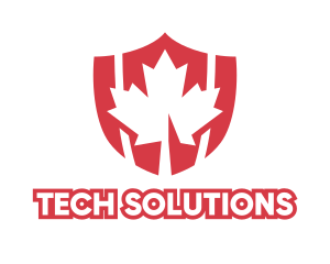Cyber Security - Red Canada Shield logo design