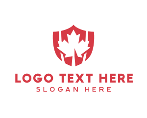 Tourism - Red Canada Shield logo design