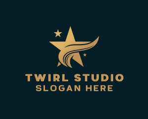 Swoosh Star Entertainment Studio logo design