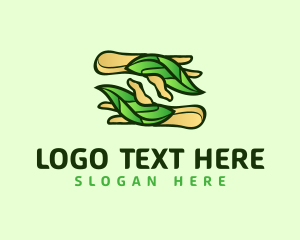 Massage - Leaf Hand Spa logo design