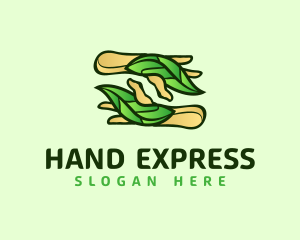 Leaf Hand Spa logo design