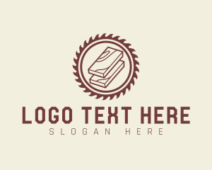 Table Saw - Saw Wood Carpentry logo design