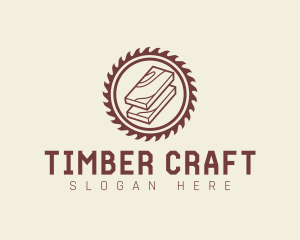 Wood - Saw Wood Carpentry logo design