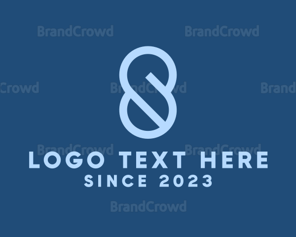 Blue Tech Letter S Logo