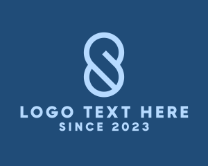 Streamer - Blue Tech Letter S logo design