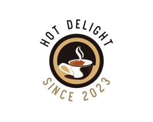 Hot Chocolate Coffee Drink logo design