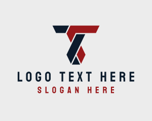 Tile - Modern Construction Letter T logo design