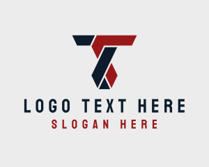 Architect - Modern Construction Letter T logo design