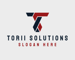 Modern Construction Letter T logo design