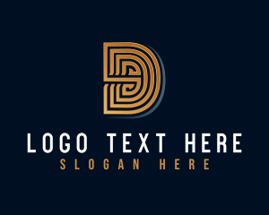 Vc - Elegant Business Letter D logo design