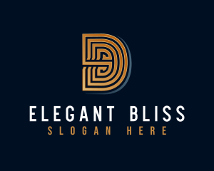 Elegant Business Letter D Logo
