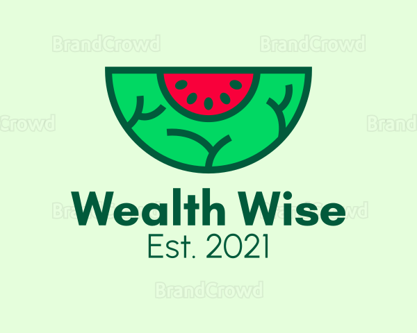 Fresh Watermelon Slice Logo