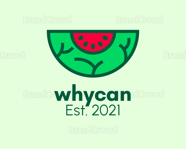 Fresh Watermelon Slice Logo