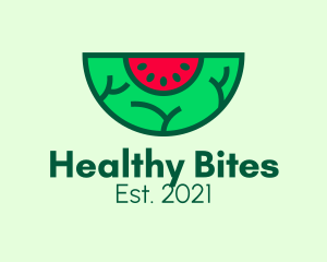 Nutritious - Fresh Watermelon Slice logo design