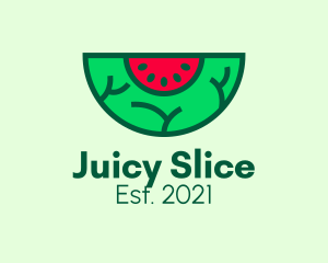 Watermelon - Fresh Watermelon Slice logo design