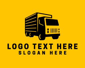Dump Truck - Express Logistics Truck logo design