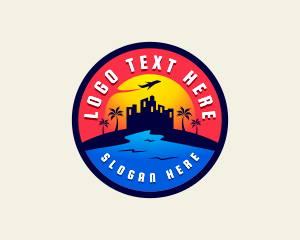 Seaside - Travel Beach Seaside logo design