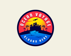 Travel Beach Seaside logo design