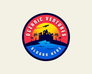 Travel Beach Seaside logo design