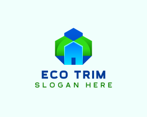 Eco Housing Builder logo design