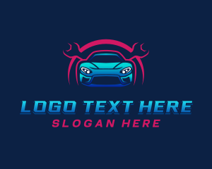 Sedan - Sports Car Mechanic logo design