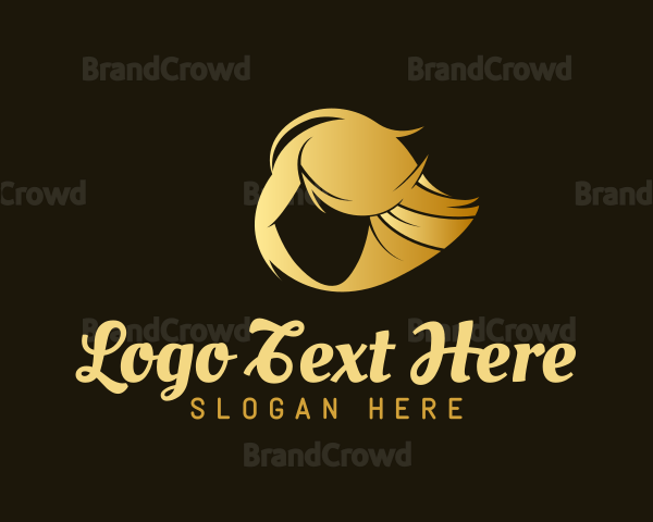 Elegant Feminine Haircut Logo