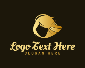 Gold - Elegant Feminine Haircut logo design