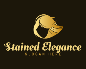 Elegant Feminine Haircut logo design