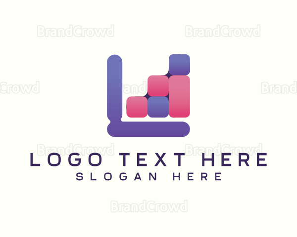 Bar Graph Business Logo