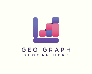 Bar Graph Business logo design