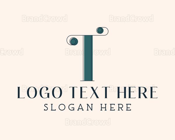 Retro Firm Letter T Logo