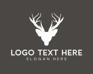 Hunt - Hunting Deer Buck logo design