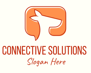 Communicate - Kangaroo Speech Bubble logo design