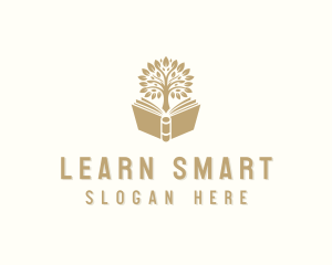 Teaching - Book Tree Learning logo design