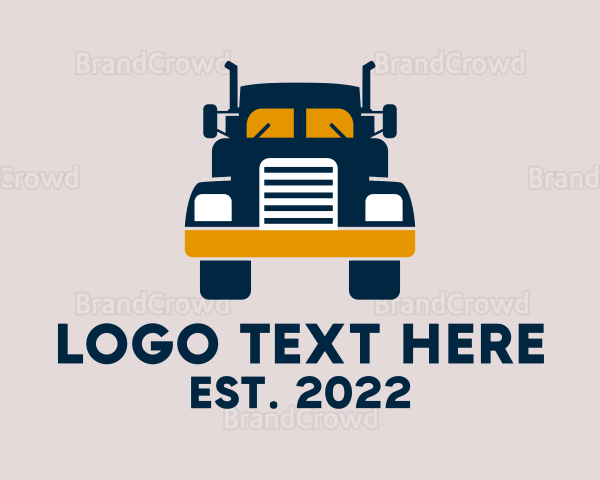 Logistics Delivery Truck Logo